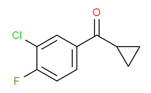 CAS No. 898790-09-5, 3-Chloro-4-fluorophenyl cyclopropyl ketone