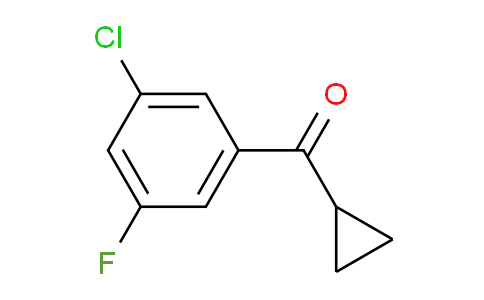 CAS No. 898790-21-1, 3-Chloro-5-fluorophenyl cyclopropyl ketone