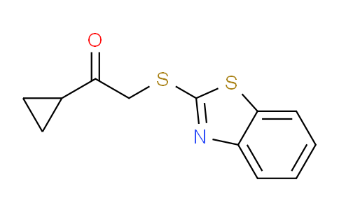 CAS No. 337488-10-5, 2-(Benzo[d]thiazol-2-ylthio)-1-cyclopropylethanone