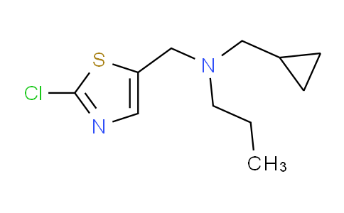CAS No. 885950-05-0, N-((2-Chlorothiazol-5-yl)methyl)-N-(cyclopropylmethyl)propan-1-amine