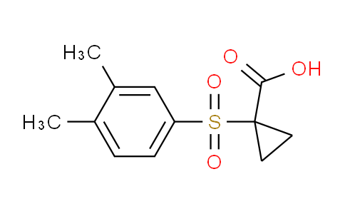 CAS No. 505071-93-2, 1-((3,4-Dimethylphenyl)sulfonyl)cyclopropanecarboxylic acid