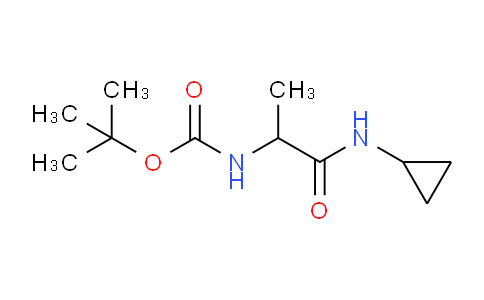 CAS No. 1105627-30-2, N-Cyclopropyl 2-(BOC-amino)propanamide