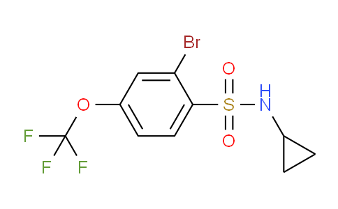 CAS No. 957062-79-2, 2-Bromo-N-cyclopropyl-4-(trifluoromethoxy)benzenesulfonamide
