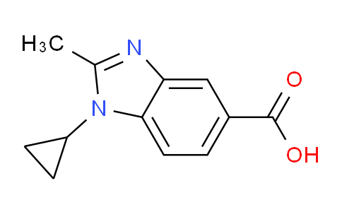 CAS No. 1094428-46-2, 1-Cyclopropyl-2-methyl-1,3-benzodiazole-5-carboxylic acid