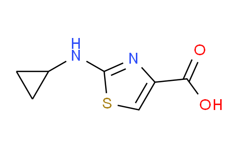 CAS No. 1189749-75-4, 2-(Cyclopropylamino)thiazole-4-carboxylic acid