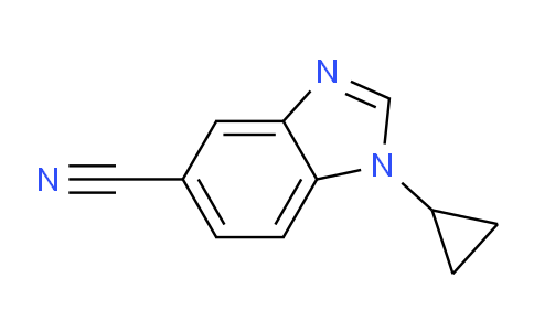 CAS No. 1120244-55-4, 1-Cyclopropyl-1,3-benzodiazole-5-carbonitrile