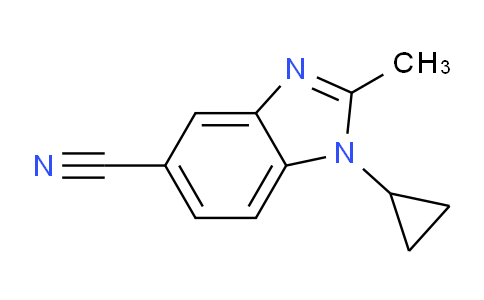 CAS No. 1119505-56-4, 1-Cyclopropyl-2-methyl-1,3-benzodiazole-5-carbonitrile