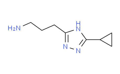 CAS No. 1251143-96-0, 3-(5-Cyclopropyl-4H-1,2,4-triazol-3-yl)propan-1-amine