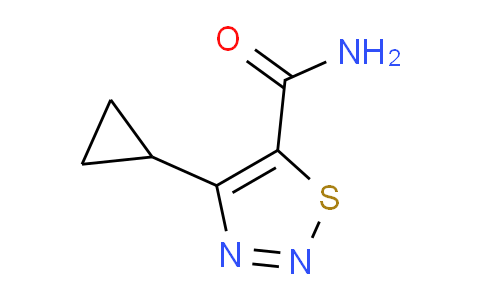 CAS No. 183303-91-5, 4-Cyclopropyl-1,2,3-thiadiazole-5-carboxamide