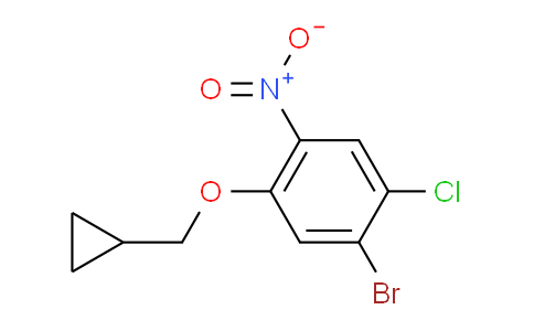CAS No. 1400644-63-4, 1-Bromo-2-chloro-5-(cyclopropylmethoxy)-4-nitrobenzene