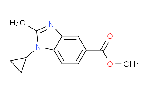 CAS No. 1414029-22-3, Methyl 1-cyclopropyl-2-methyl-1,3-benzodiazole-5-carboxylate
