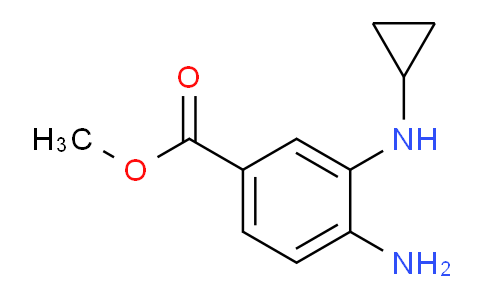 CAS No. 1426958-47-5, Methyl 4-amino-3-(cyclopropylamino)benzoate