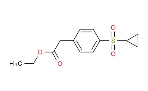 CAS No. 1058167-40-0, Ethyl 2-(4-(cyclopropylsulfonyl)phenyl)acetate