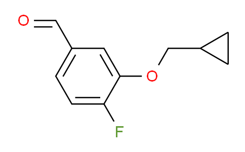 CAS No. 1208231-17-7, 3-(Cyclopropylmethoxy)-4-fluorobenzaldehyde