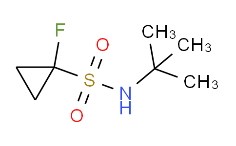 CAS No. 1108658-07-6, N-(tert-Butyl)-1-fluorocyclopropane-1-sulfonamide