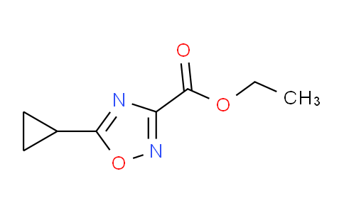 CAS No. 1208081-59-7, Ethyl 5-cyclopropyl-1,2,4-oxadiazole-3-carboxylate