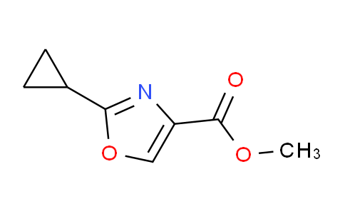 CAS No. 1344088-62-5, Methyl 2-cyclopropyloxazole-4-carboxylate