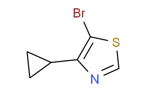 CAS No. 1243839-07-7, 5-Bromo-4-cyclopropylthiazole