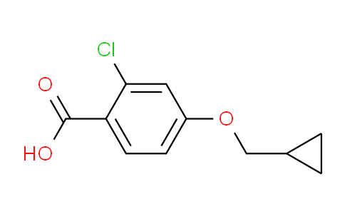 CAS No. 1237084-18-2, 2-Chloro-4-(cyclopropylmethoxy)benzoic Acid