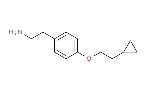 CAS No. 1481230-07-2, 2-[4-(2-Cyclopropylethoxy)phenyl]ethylamine