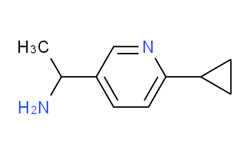 CAS No. 1256821-07-4, 1-(6-cyclopropylpyridin-3-yl)ethanamine