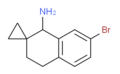 CAS No. 1368767-10-5, 7-bromospiro[3,4-dihydro-1H-naphthalene-2,1'-cyclopropane]-1-amine