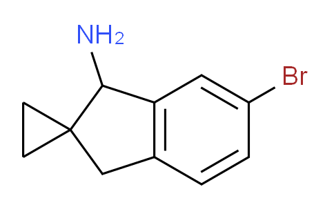 CAS No. 1368900-12-2, 5'-bromo-1',3'-dihydrospiro[cyclopropane-1,2'-indene]-3'-amine
