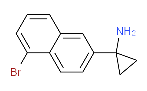 CAS No. 1785550-21-1, 1-(5-bromonaphthalen-2-yl)cyclopropan-1-amine