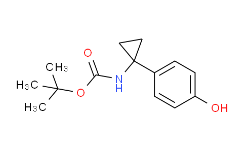 CAS No. 1394918-80-9, tert-butyl N-[1-(4-hydroxyphenyl)cyclopropyl]carbamate
