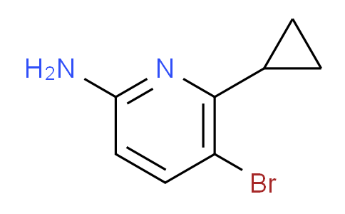 CAS No. 1534378-01-2, 5-bromo-6-cyclopropylpyridin-2-amine