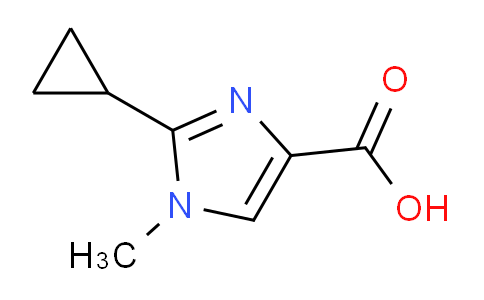 CAS No. 1403334-11-1, 2-cyclopropyl-1-methylimidazole-4-carboxylic acid