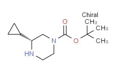 CAS No. 1240587-11-4, tert-butyl (3R)-3-cyclopropylpiperazine-1-carboxylate