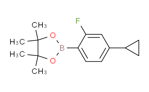 CAS No. 1338718-13-0, 2-(4-cyclopropyl-2-fluorophenyl)-4,4,5,5-tetramethyl-1,3,2-dioxaborolane