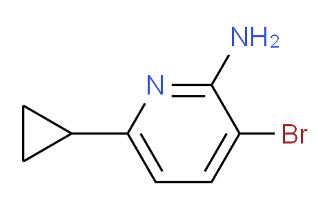 CAS No. 1508445-19-9, 3-bromo-6-cyclopropylpyridin-2-amine
