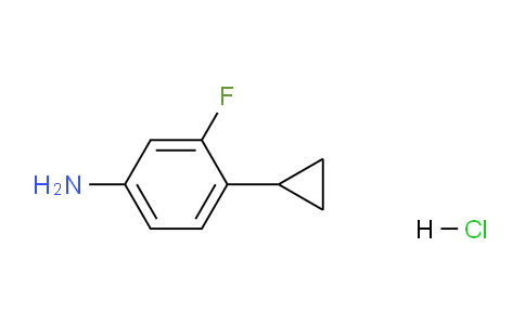 CAS No. 1255041-92-9, 4-cyclopropyl-3-fluoroaniline;hydrochloride