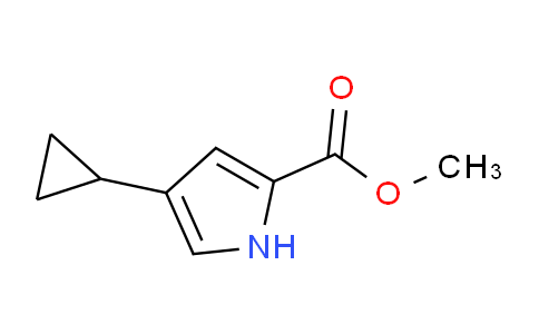 CAS No. 1263082-23-0, methyl 4-cyclopropyl-1H-pyrrole-2-carboxylate