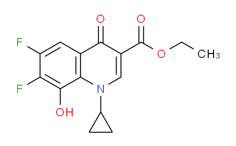 CAS No. 452092-31-8, ethyl 1-cyclopropyl-6,7-difluoro-8 -hydroxy-4-oxo-1,4-dihydroquinoline-3 -carboxylate