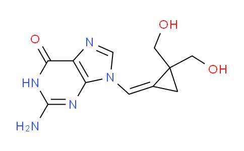 CAS No. 632325-71-4, 2-amino-9-[(Z)-[2,2-bis(hydroxymethyl)cyclopropylidene]methyl]-1H-purin-6-one