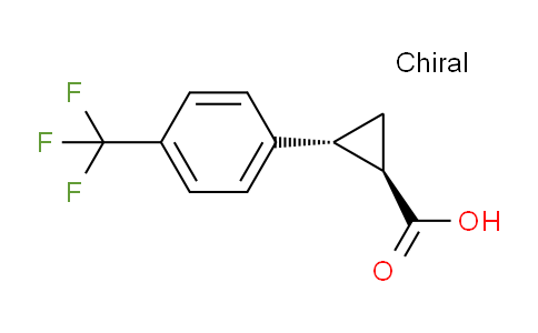 CAS No. 201164-18-3, (1R,2R)-2-[4-(trifluoromethyl)phenyl]cyclopropane-1-carboxylic acid
