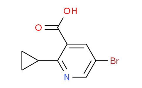 CAS No. 1601026-05-4, 5-bromo-2-cyclopropylpyridine-3-carboxylic acid