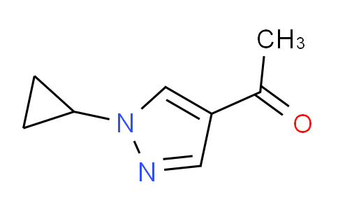 CAS No. 1784673-98-8, 1-(1-cyclopropylpyrazol-4-yl)ethanone