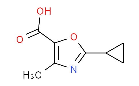 CAS No. 1267443-54-8, 2-cyclopropyl-4-methyl-1,3-oxazole-5-carboxylic acid
