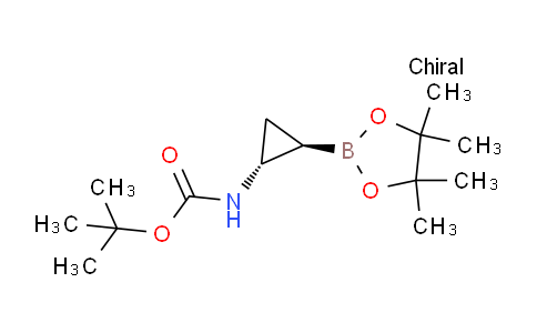 CAS No. 2382719-64-2, Carbamic acid, N-[(1R,2R)-2-(4,4,5,5-tetramethyl-1,3,2-dioxaborolan-2-yl)cyclopropyl]-, 1,1-dimethylethyl ester, rel-