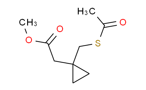CAS No. 142148-14-9, methyl 2-[1-(acetylsulfanylmethyl)cyclopropyl]acetate
