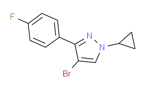CAS No. 1286230-72-5, 4-bromo-1-cyclopropyl-3-(4-fluorophenyl)-1H-pyrazole