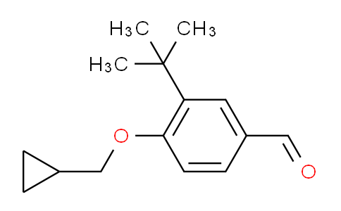 CAS No. 883514-26-9, 3-(tert-Butyl)-4-(cyclopropylmethoxy)benzaldehyde