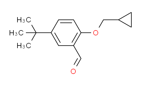 CAS No. 883514-34-9, 5-(tert-Butyl)-2-(cyclopropylmethoxy)benzaldehyde