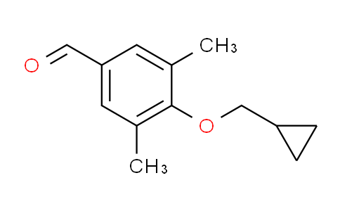 CAS No. 883524-60-5, 4-(Cyclopropylmethoxy)-3,5-dimethylbenzaldehyde
