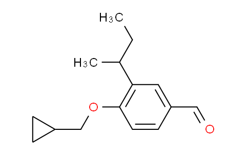 CAS No. 883514-10-1, 3-(sec-Butyl)-4-(cyclopropylmethoxy)benzaldehyde