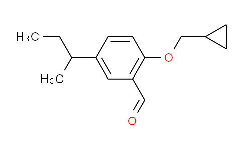 CAS No. 883514-18-9, 5-(sec-Butyl)-2-(cyclopropylmethoxy)benzaldehyde